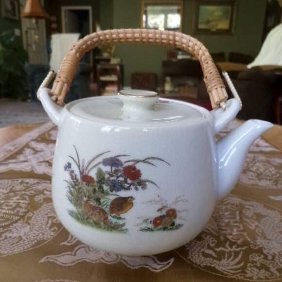 Vintage 1940s OMC Japan Tea Set | Autumn Fall Tea Set - Picture 13 of 16